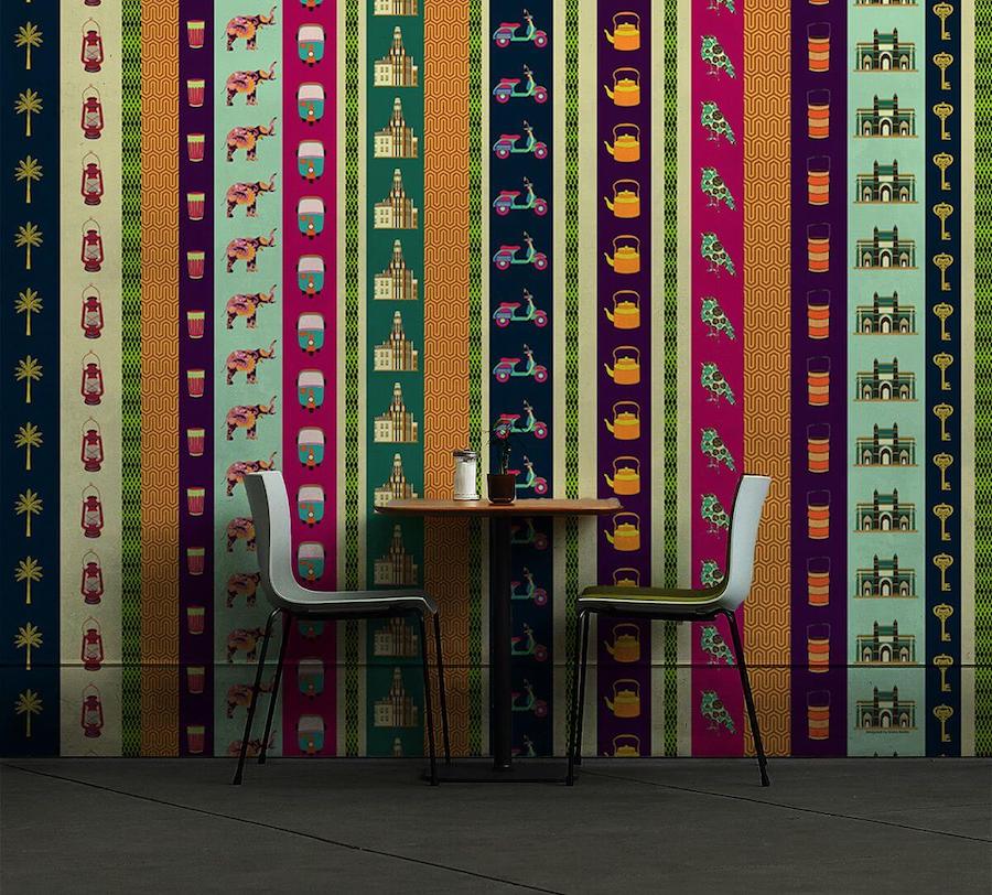 ‘Pride and Glory’ Motifs of Bombay Wallpaper