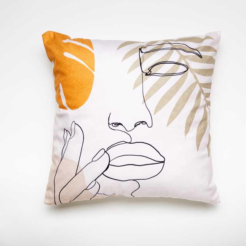 Printed, Polyester Cushion Cover, Lost in Dreams (Sizes Available)
