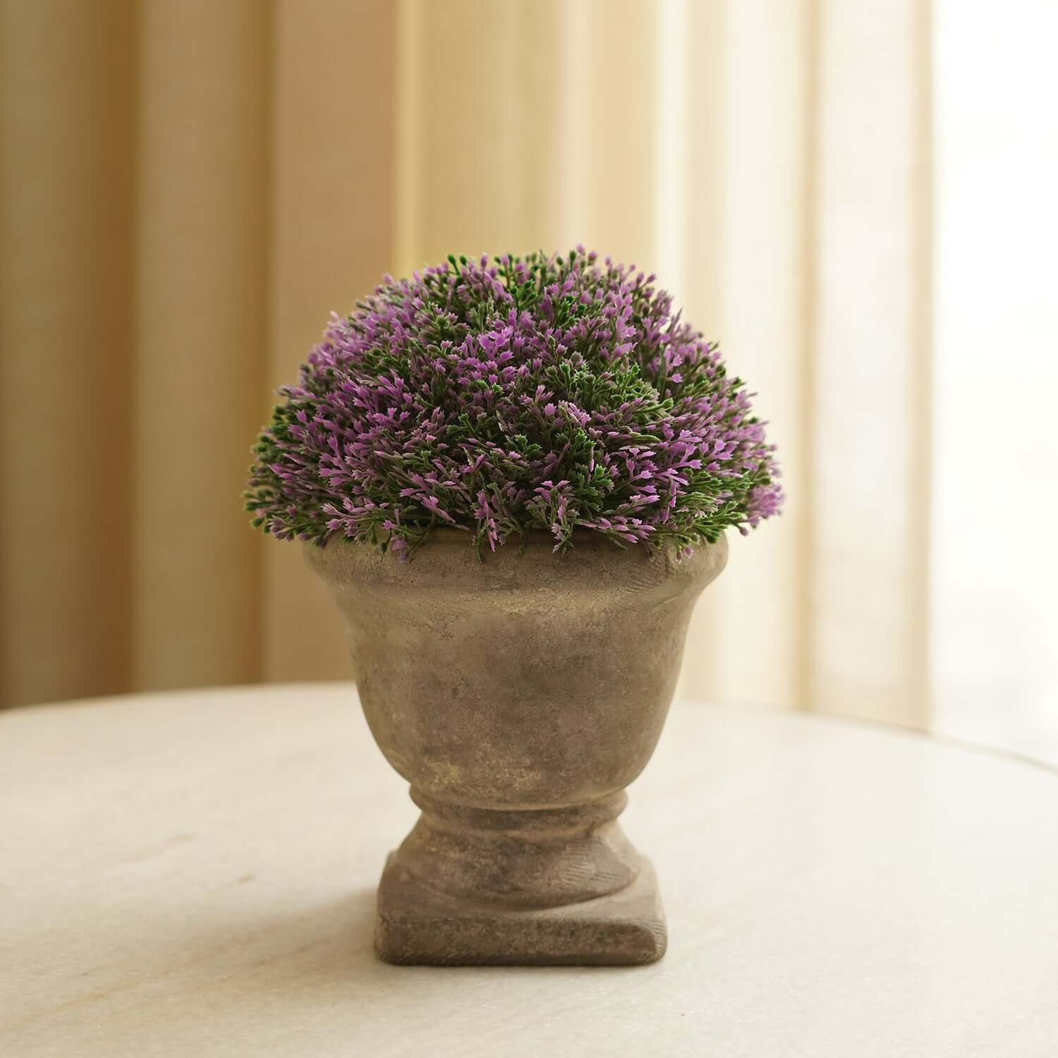 Purple Faux Plant with Pot