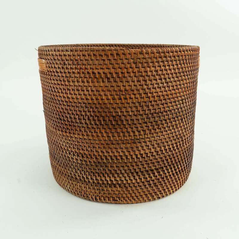 Rattan Oval Planter Baskets in Brown (Sizes Available)