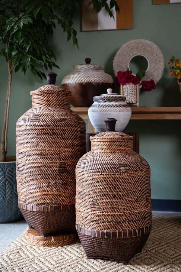 Rattan Storage Basket, Dewi (Sizes Available)