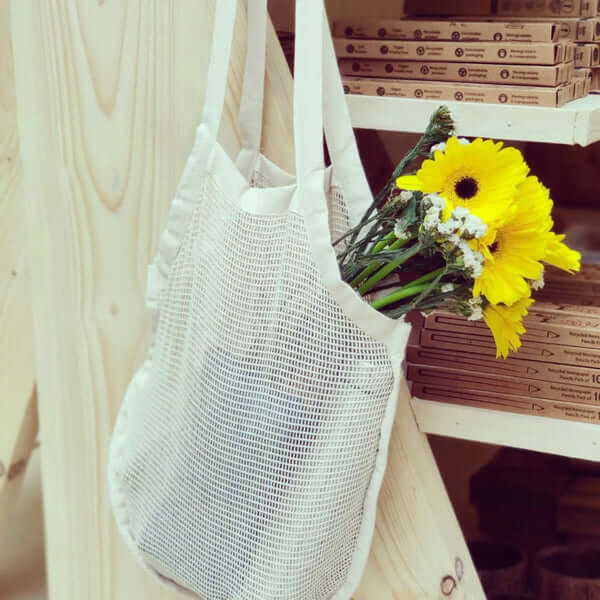 Organic Cotton, Reusable Mesh Bag