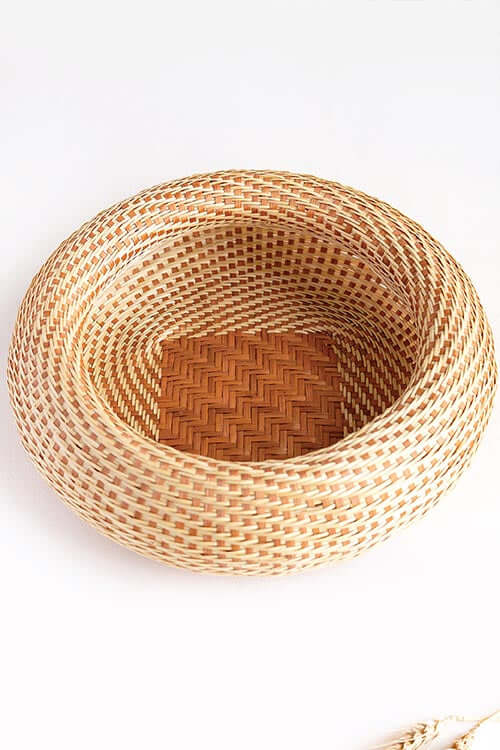 Round, Braided Bread Basket