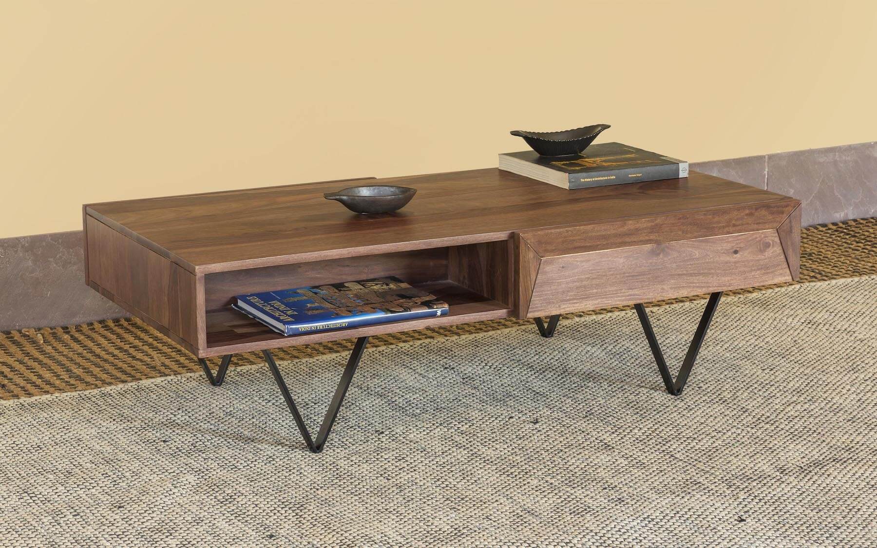 Sheesham Wood Coffee Table, Metric