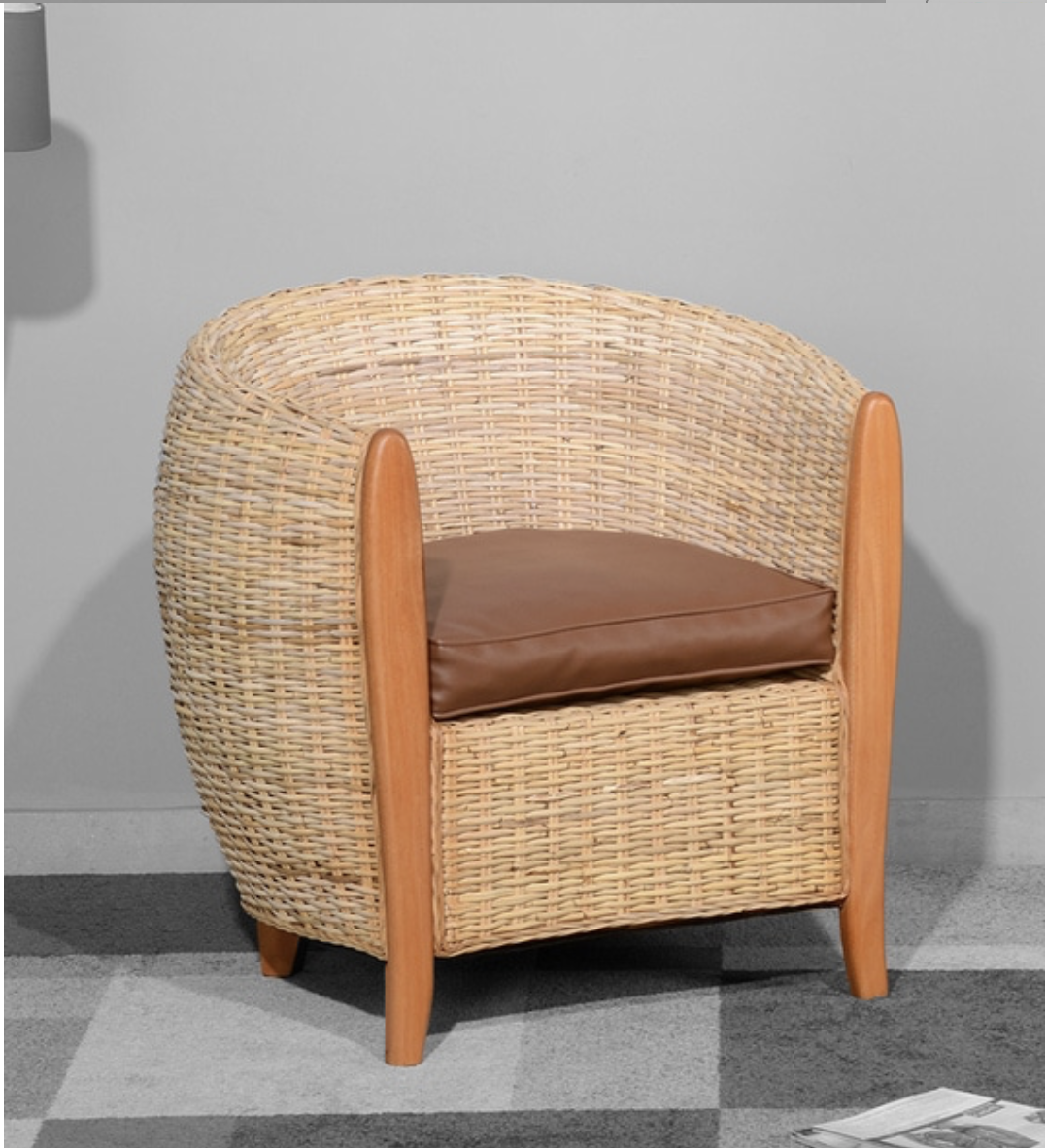 Sophie Patio Chair in Walnut Colour by @home