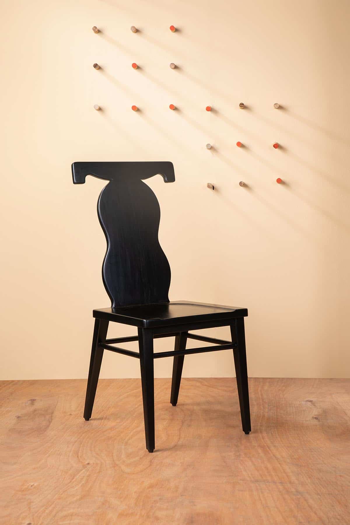 Teak Wood, Curvy Back Dining Chair, Kovil