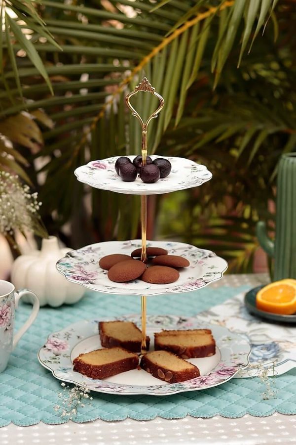 Three-tier, Finest Premium Porcelain Dessert Stand