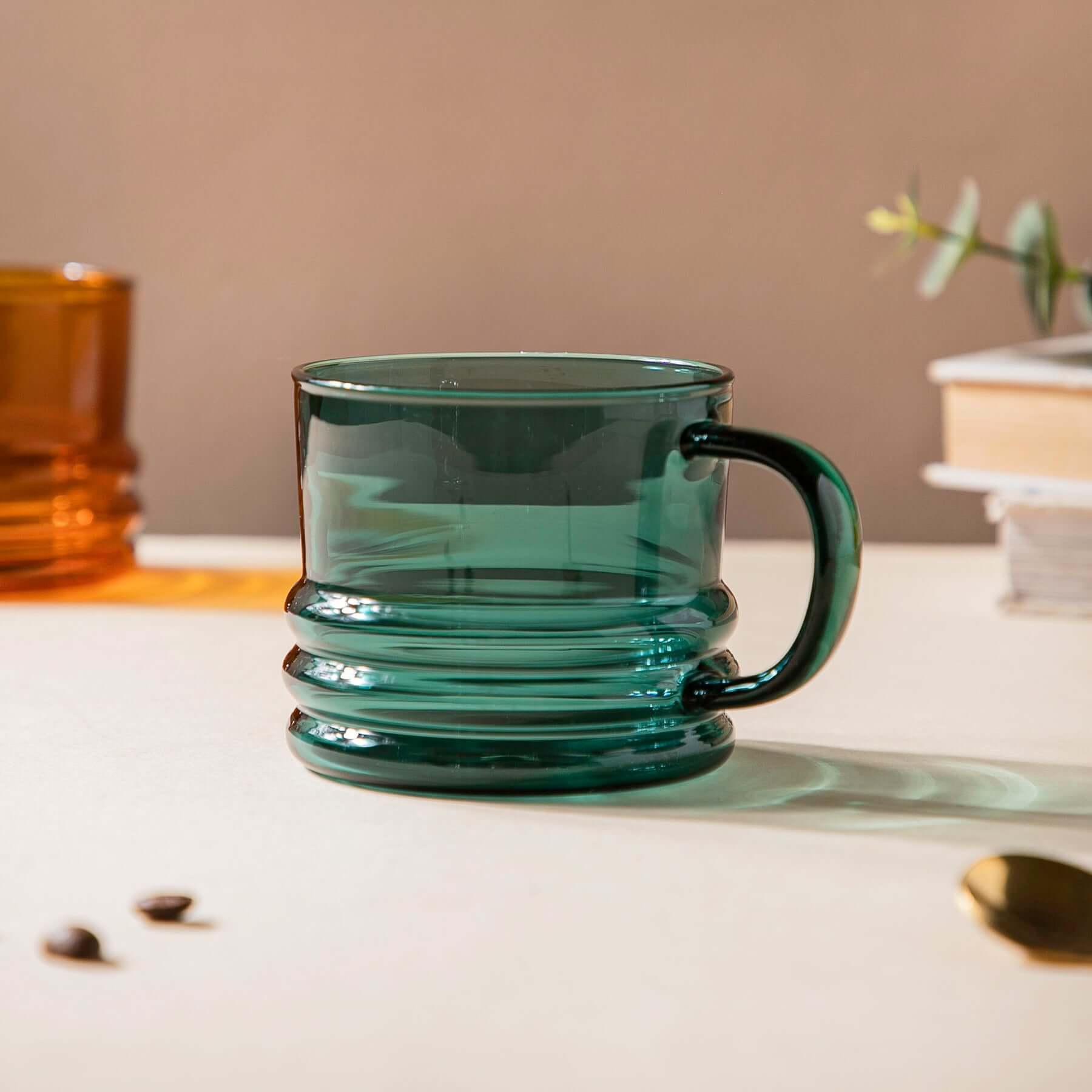 Tinted Glass Cup in Emerald