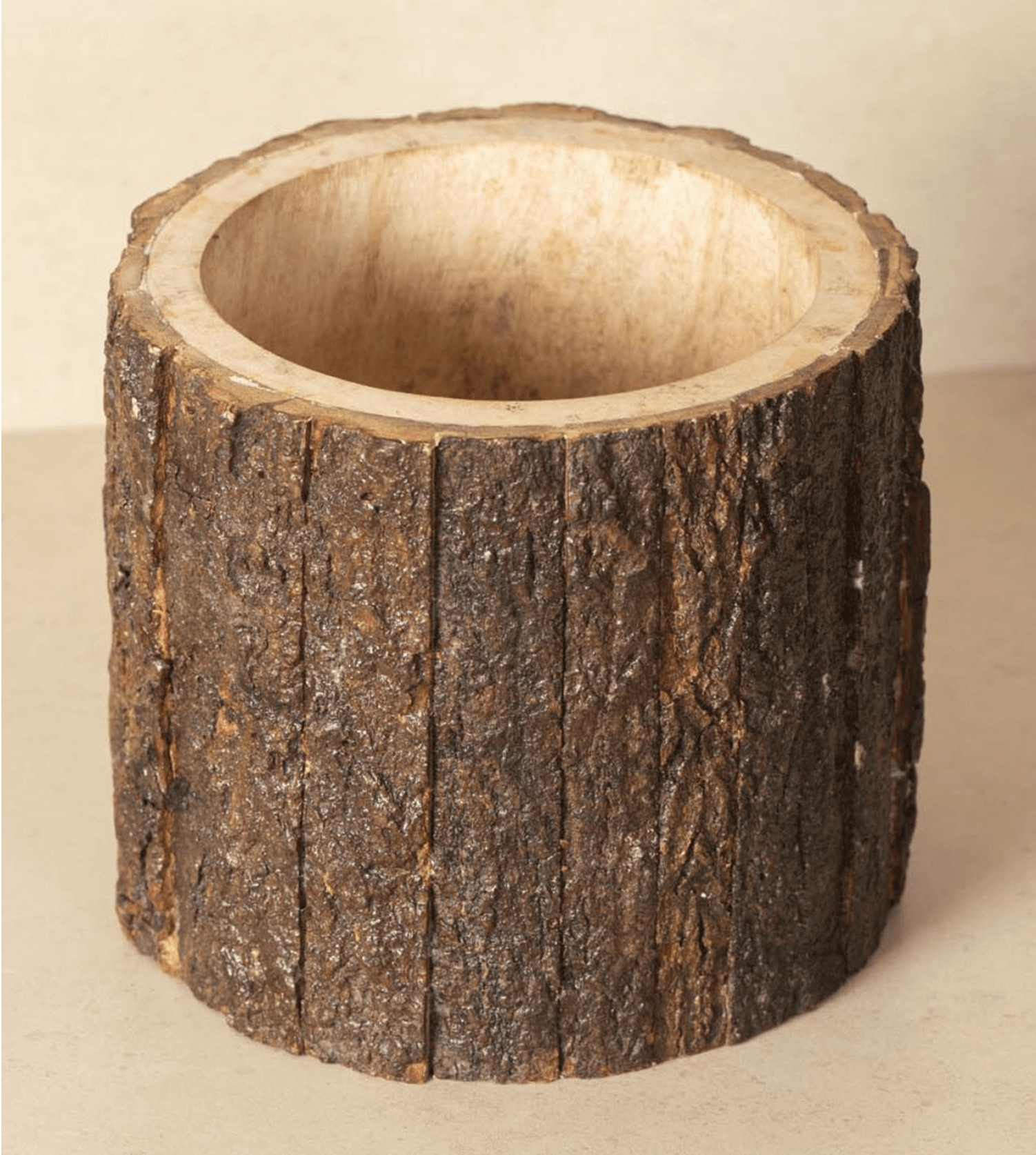 Tree Bark Shaped Planter