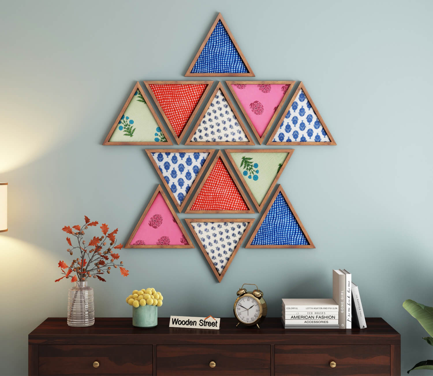 Triangular Multi-color Frames, Set of 12