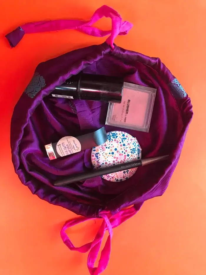 Upcycled Silk Potli Storage or Gifting Bag