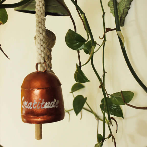 Wall-Hanging, Hand-made Brass Bell ‘Bless the Wisdom’