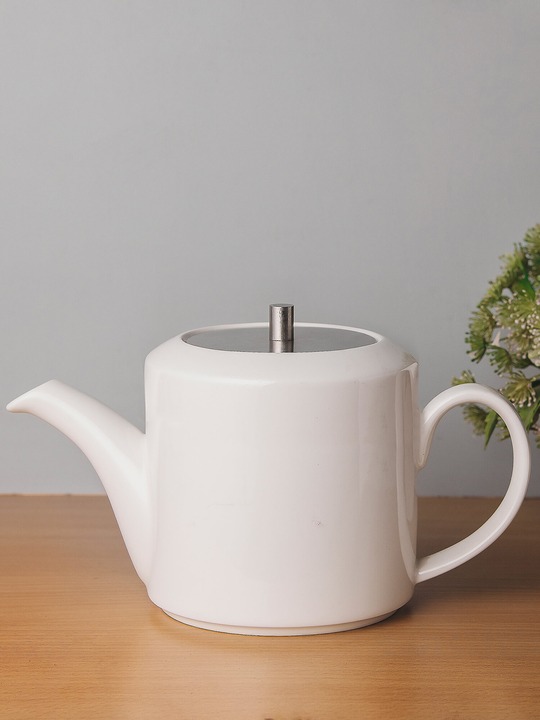 White, Porcelain Tea Kettle