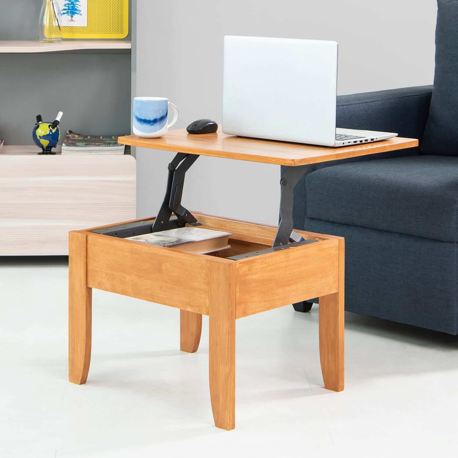 Wood Center-cum-Study Table with Storage, Nauka