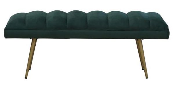 Wood Handmade Bench with Fabric Seating (Color Options)