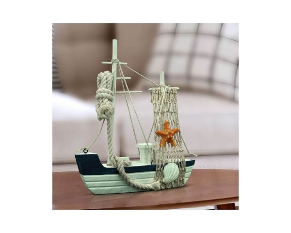 Wooden Marine Boat Showpiece