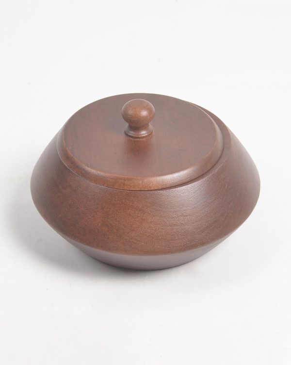 Wooden Serving Bowl with Lid