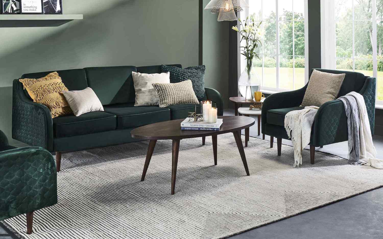 Wooden, Three-Seater Sofa, Dado