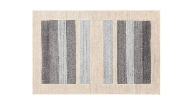 Woven Wool Carpet with Stripe Pattern