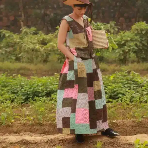 Irene Kantha Patchwork Skirt