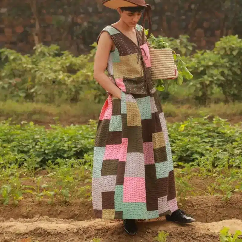 Irene Kantha Patchwork Skirt