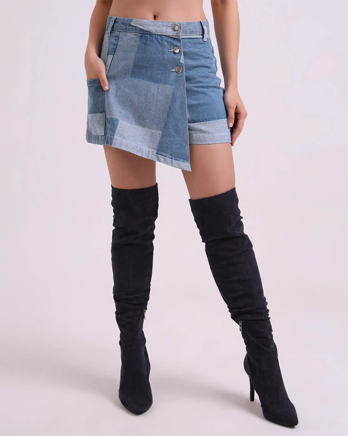 Patch-work Skorts by Blanck