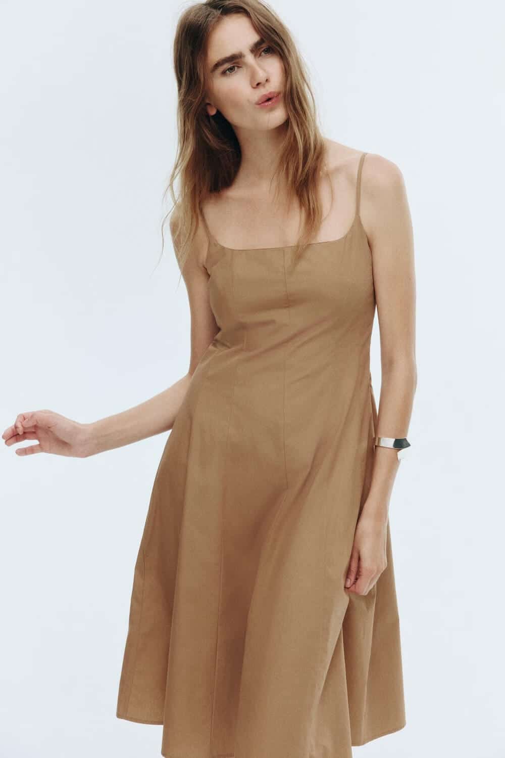 Poplin Strappy Dress
