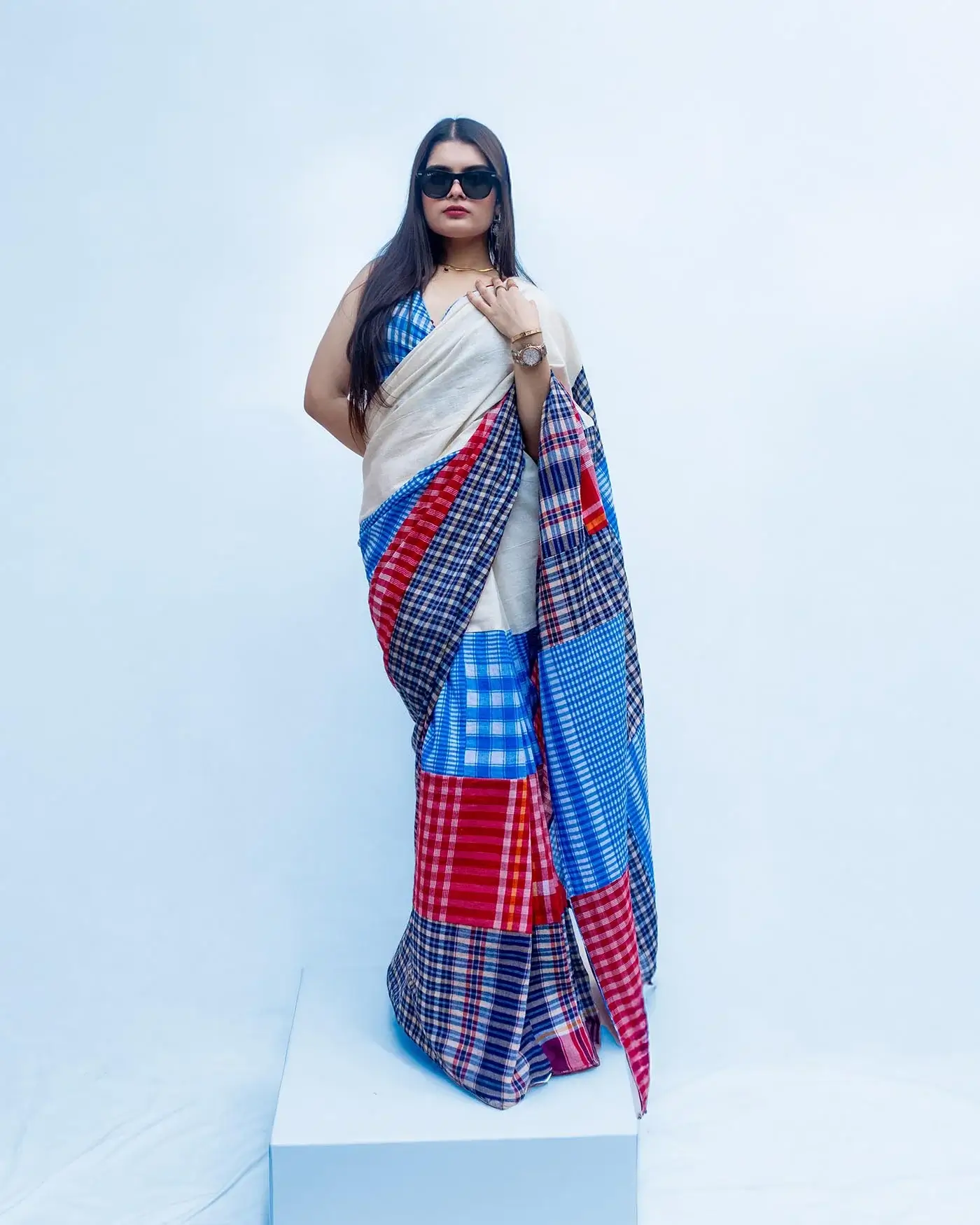 Shades of The Sky Saree
