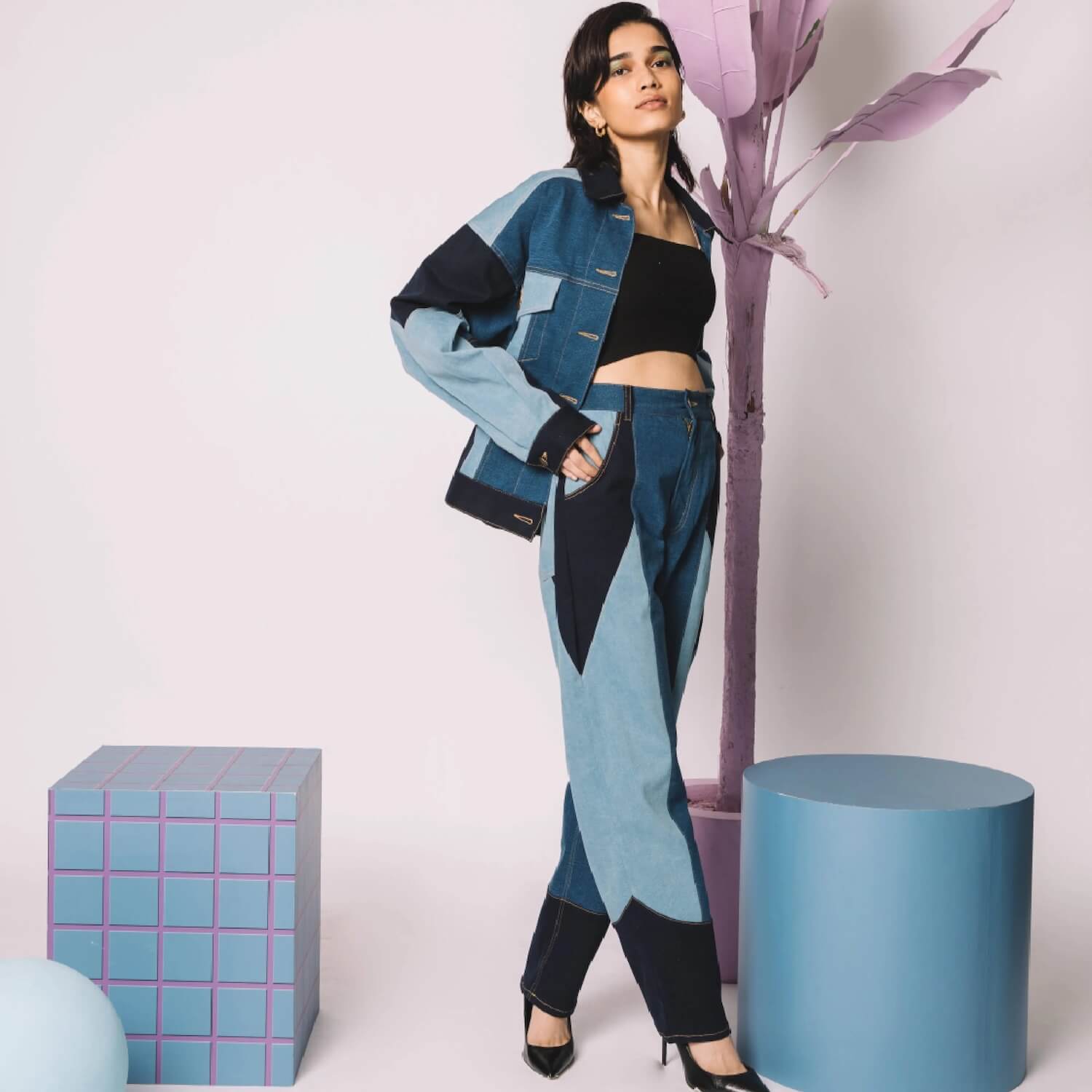 Stockholm Patchwork Co-Ord Pant