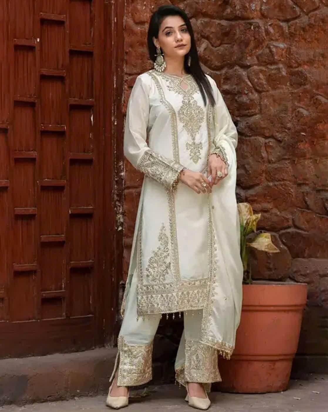 Embroidery Straight Kurta Set by Grishu Collection