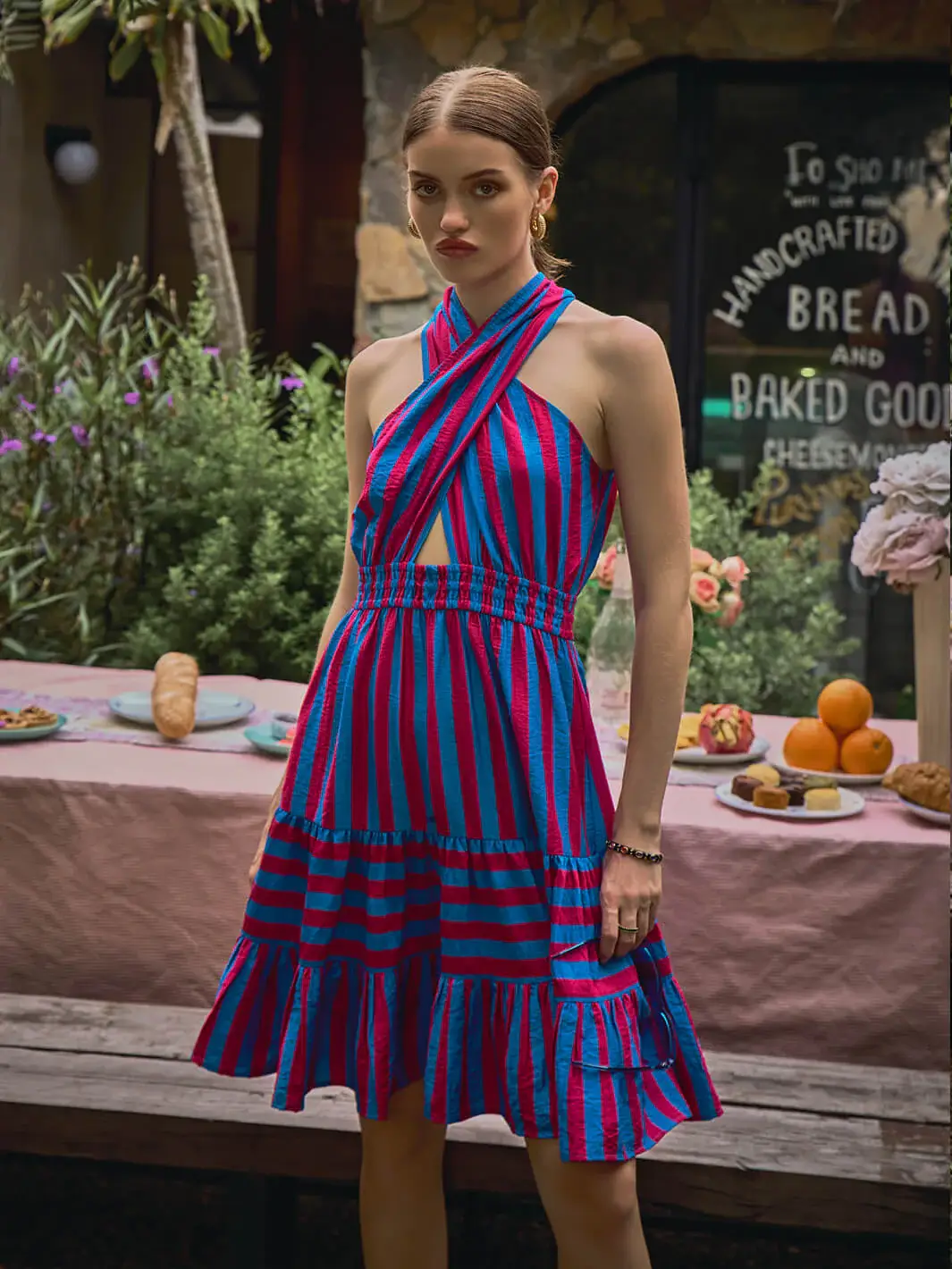 Nate Halter Stripe Dress