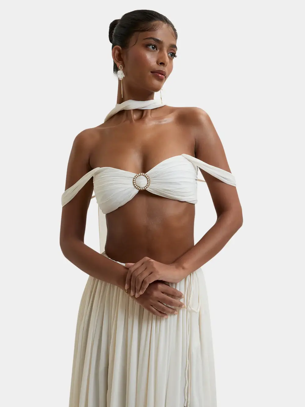 Morgana Buckle Crop Top