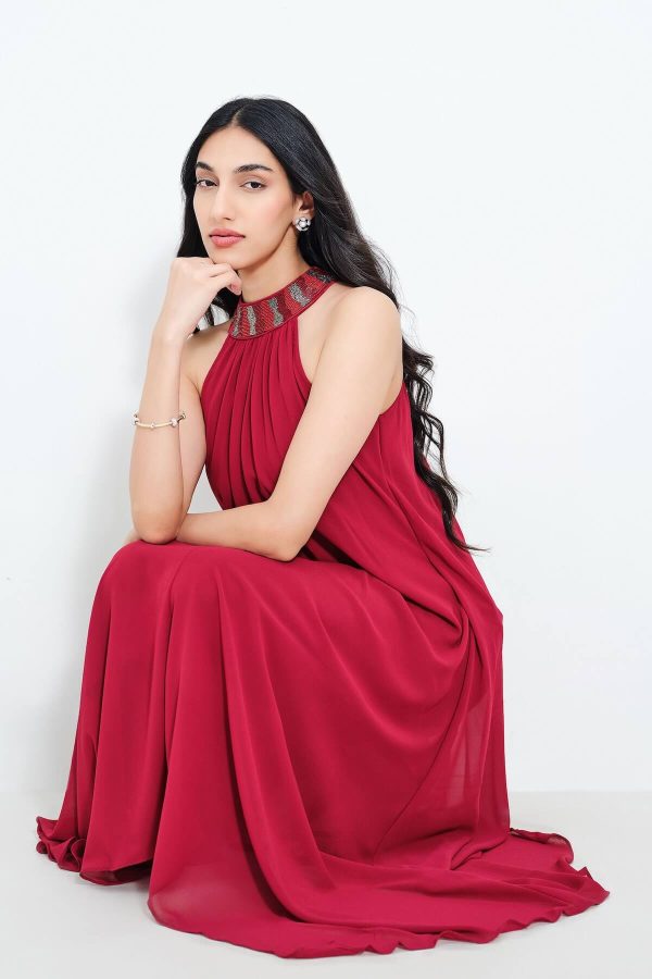 Crimson Chase Dress
