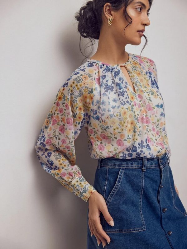 Watercolour Floral Blouse - TL # 6