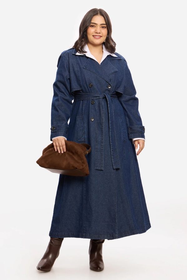 100% Cotton Denim Trench Coat, Julian
