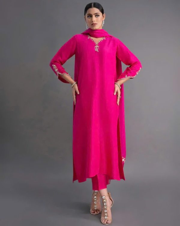 Embroidered 3-Piece Kurta Set by Nyrika