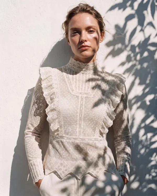 Marquise Scallop Blouse