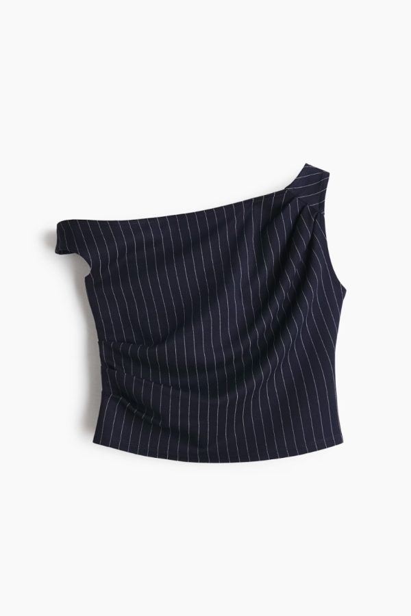 ONE-SHOULDER PONTE DI ROMA TOP