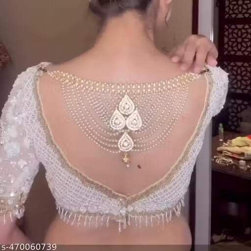 Gold Jewellery Back Brooch