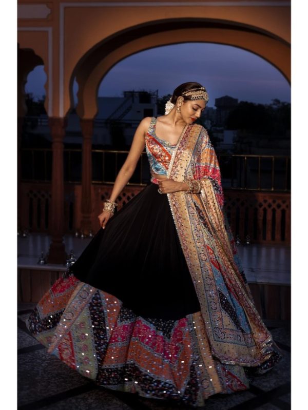 Lalasa Multi-Color Dupatta by Tussya by Shreya
